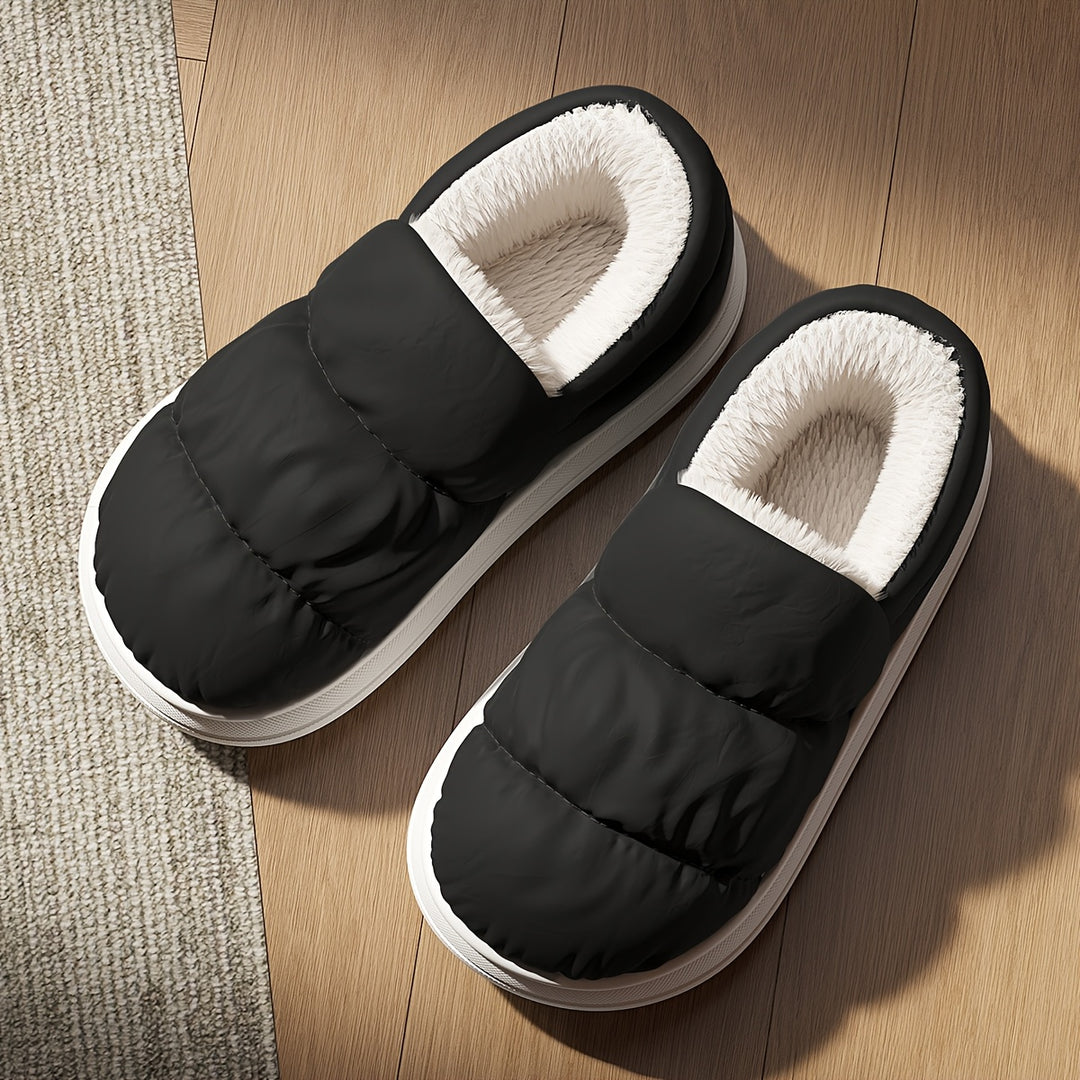 Alaric | Plush Fleece Raised-Sole Slippers