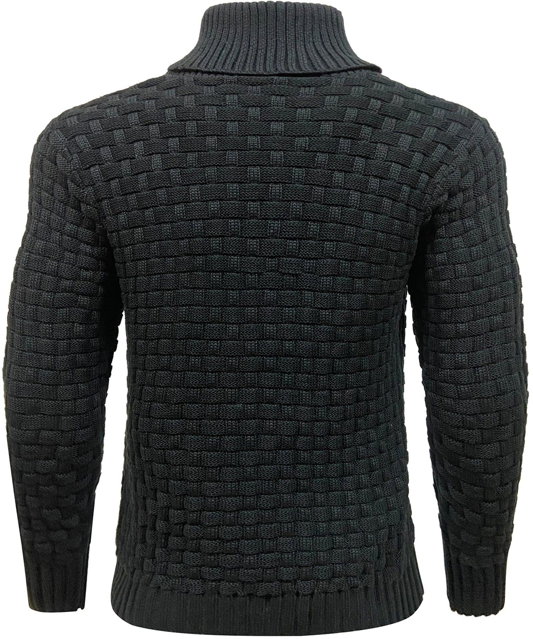 Callum | Men’s Textured Button-Collar Knit Pullover