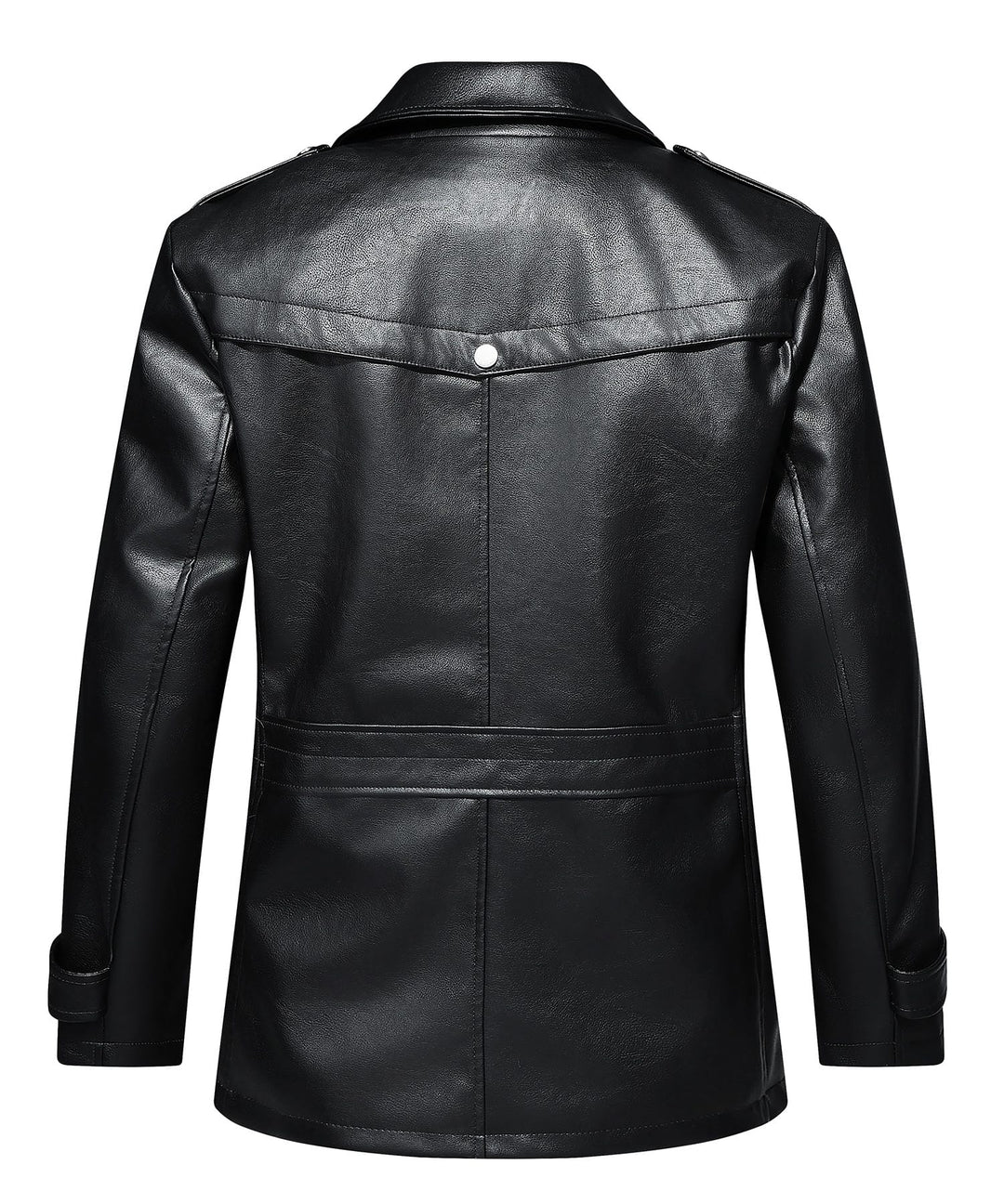 Mason | Men’s PU Leather Utility Jacket