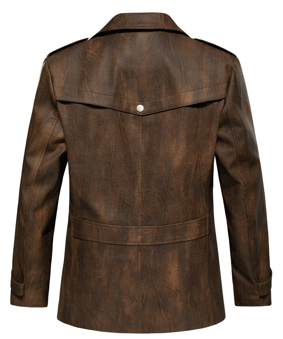 Mason | Men’s PU Leather Utility Jacket
