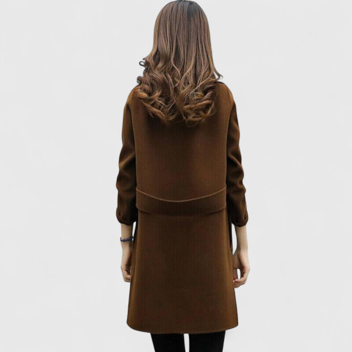 Imogen | Women's Longline Button-Front Coat