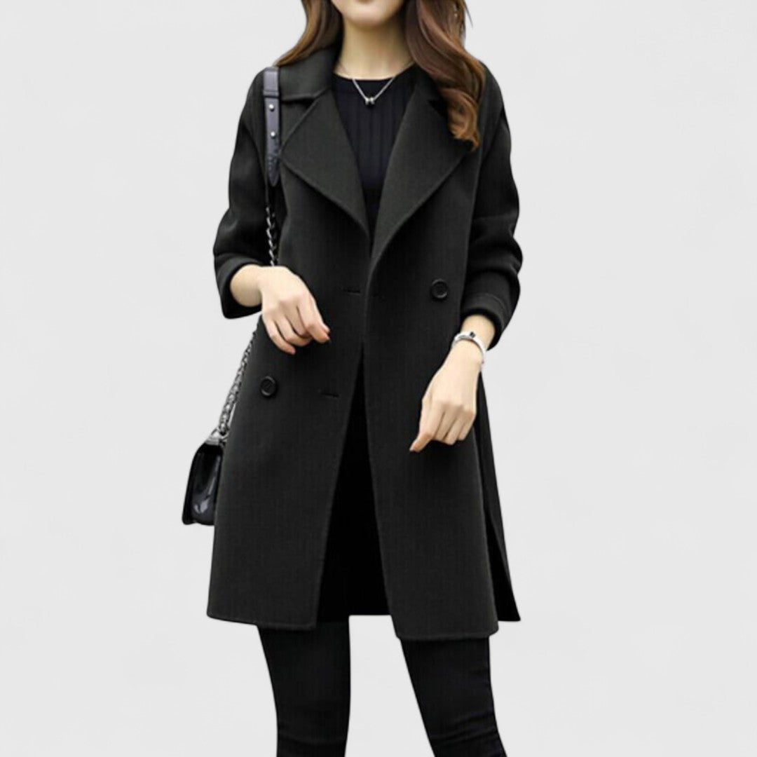 Imogen | Women's Longline Button-Front Coat