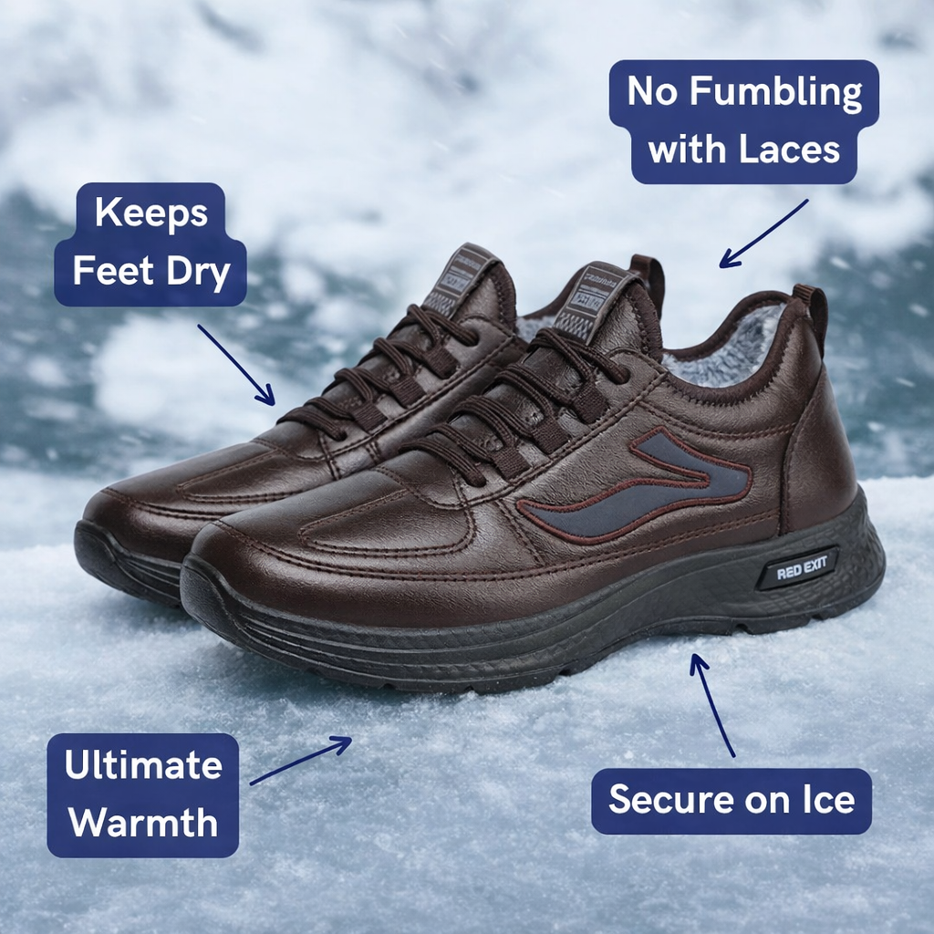 Malcolm | Men’s Winter Walking Shoes with Grip Sole