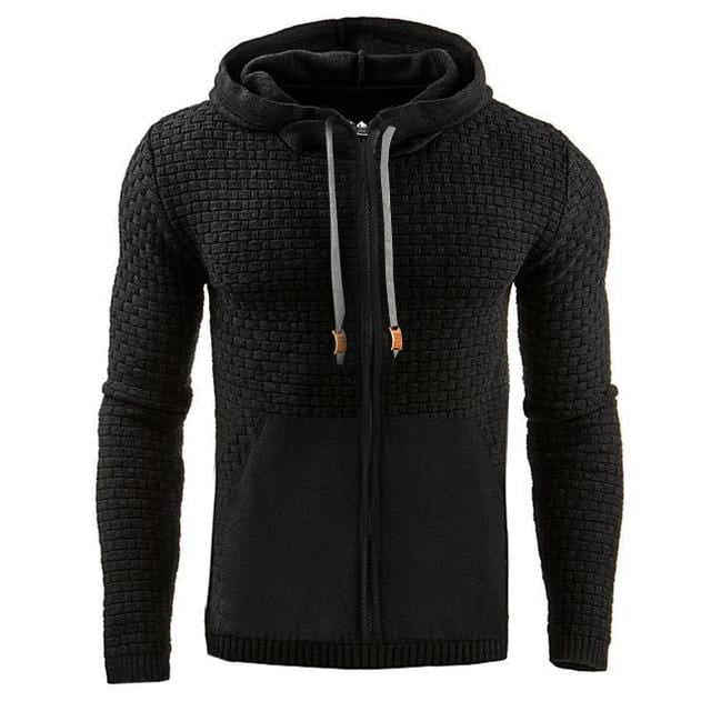 Dorian | Men’s Textured Full-Zip Hoodie