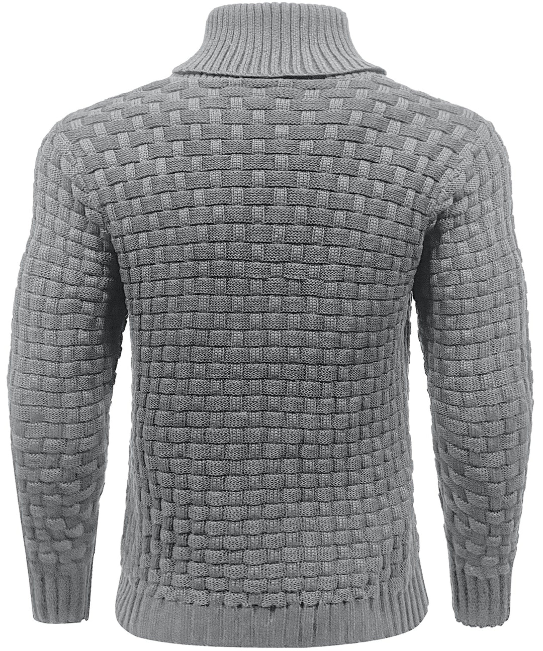 Callum | Men’s Textured Button-Collar Knit Pullover