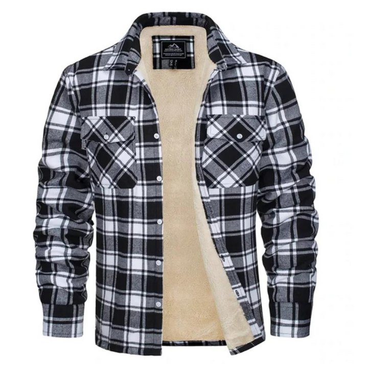 Ethan | Check Fleece-Lined Jacket