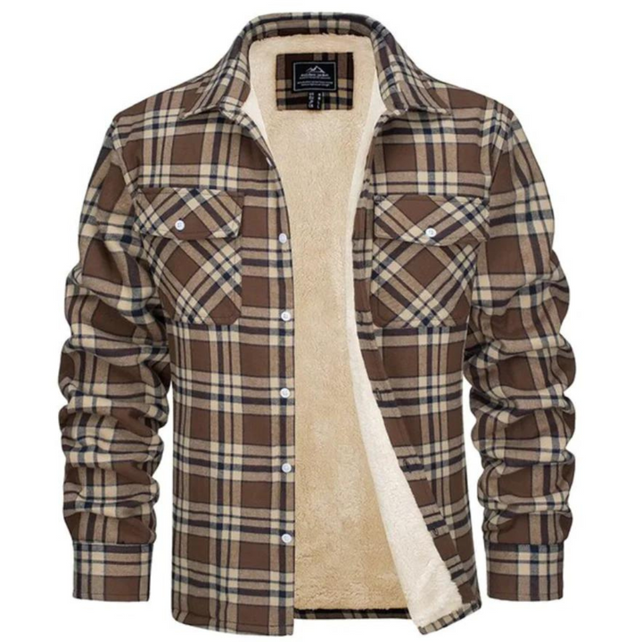 Ethan | Check Fleece-Lined Jacket