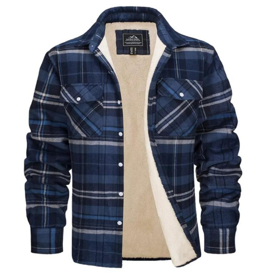 Ethan | Check Fleece-Lined Jacket