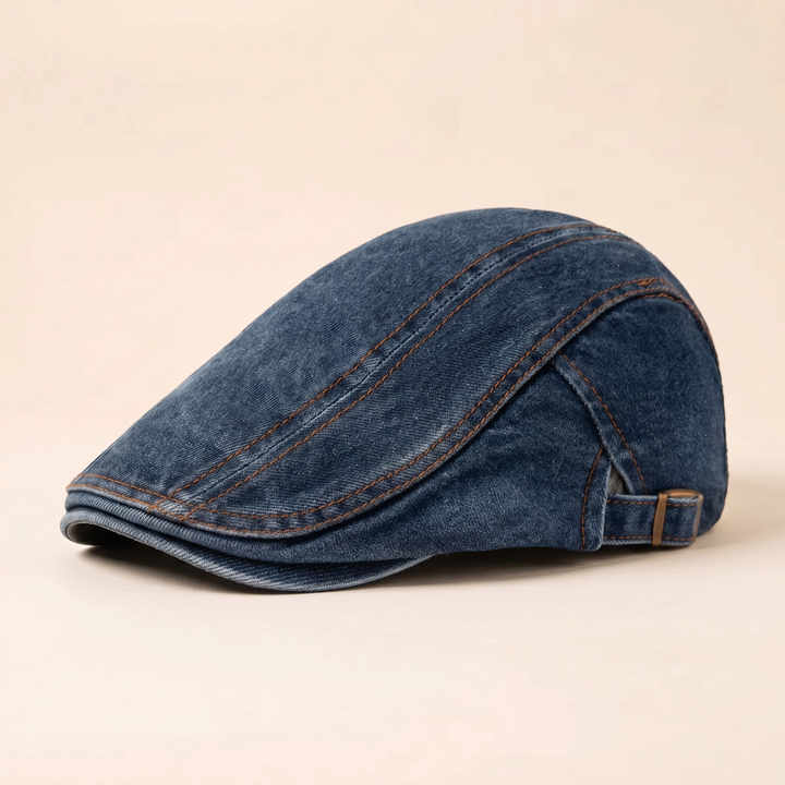 Mason | Men's Contrast Stitch Flat Cap
