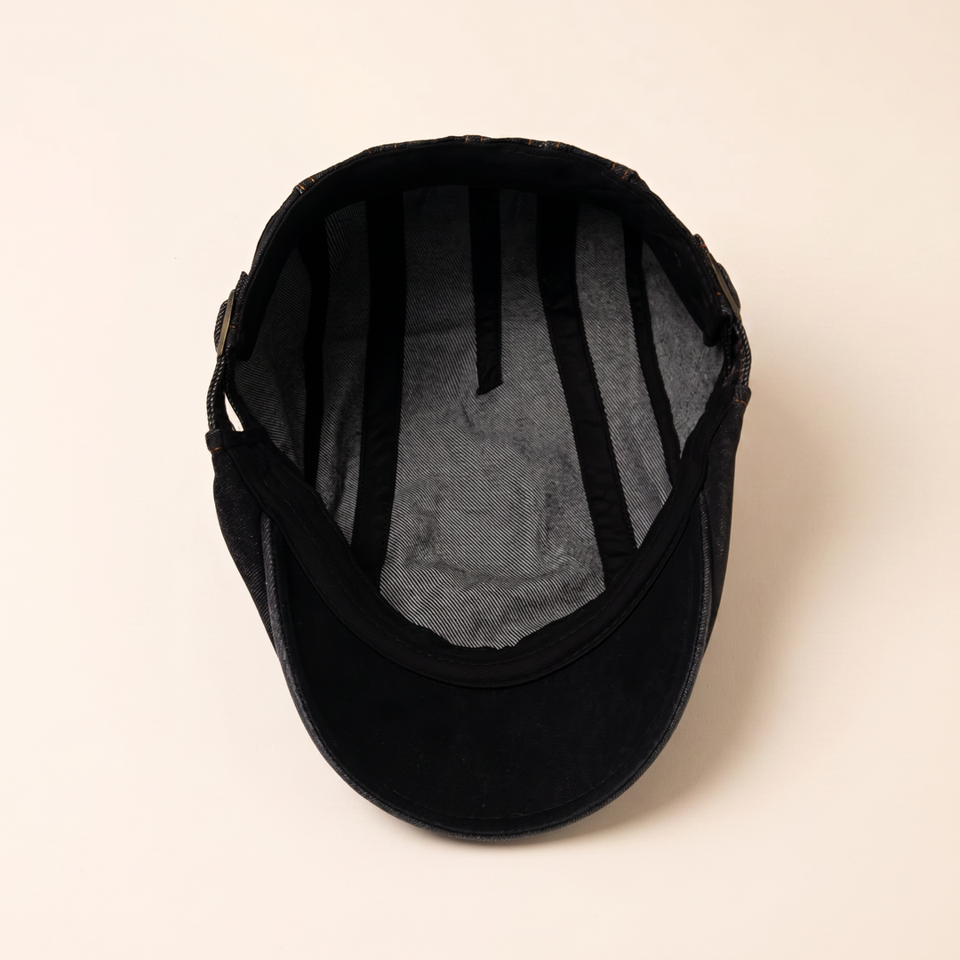 Mason | Men's Contrast Stitch Flat Cap