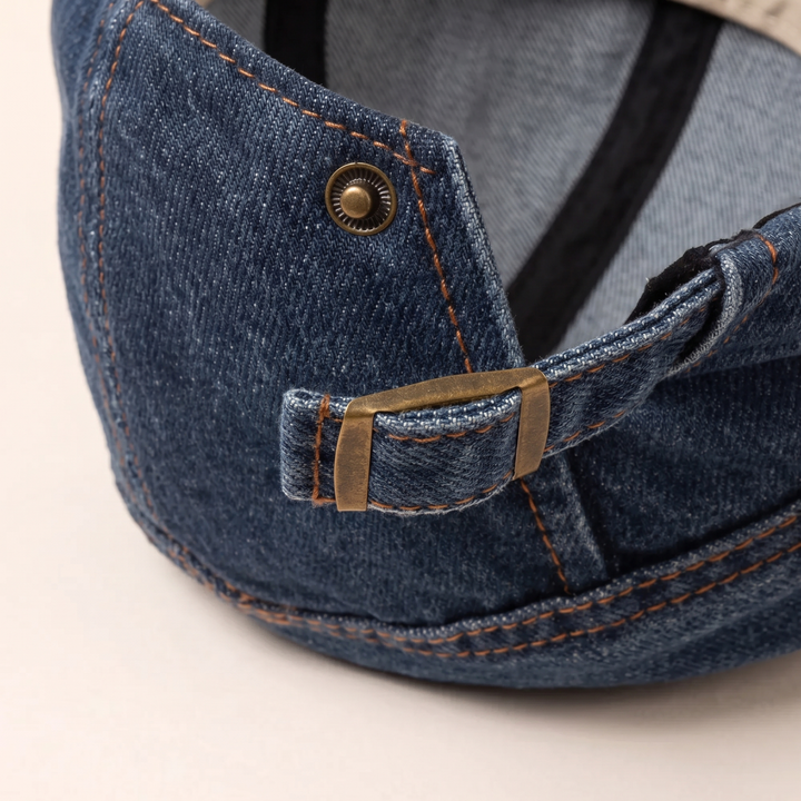 Mason | Men's Contrast Stitch Flat Cap