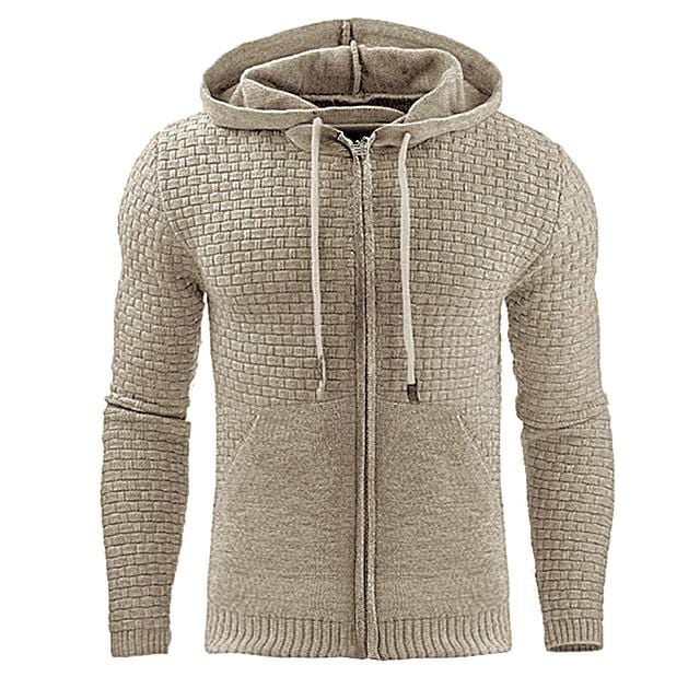 Dorian | Men’s Textured Full-Zip Hoodie