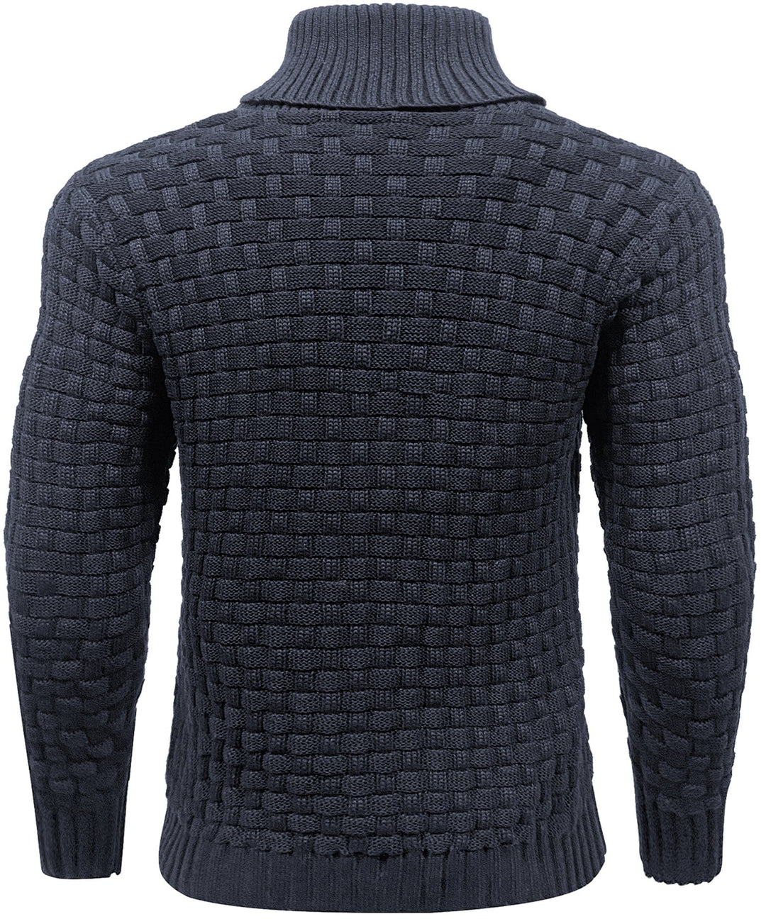 Callum | Men’s Textured Button-Collar Knit Pullover