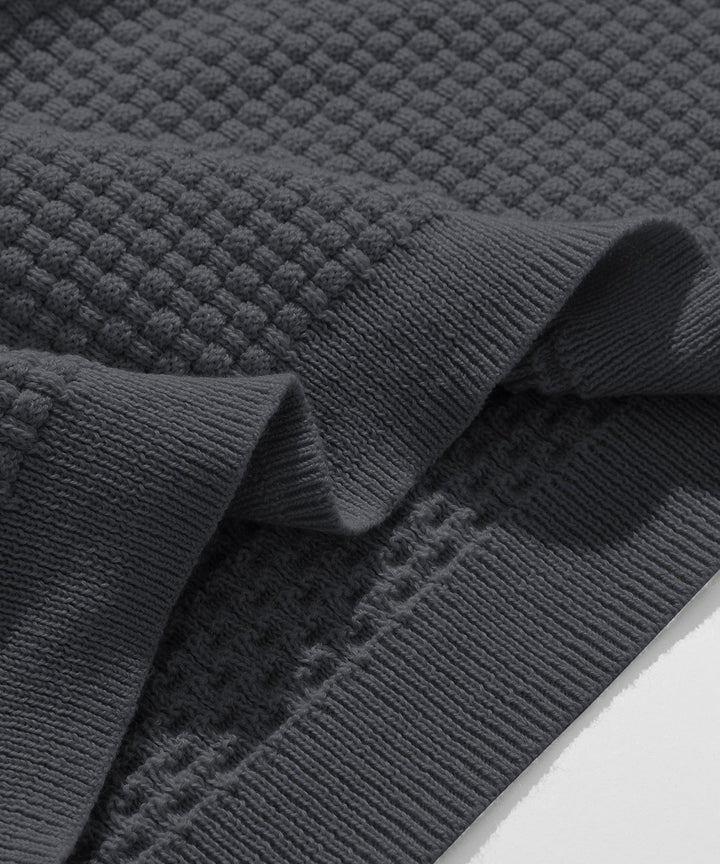 Alaric | Men’s Textured Long-Sleeve Polo Shirt