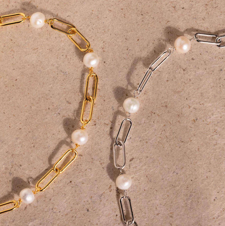 Margot | Women's Pearl Chain Bracelet