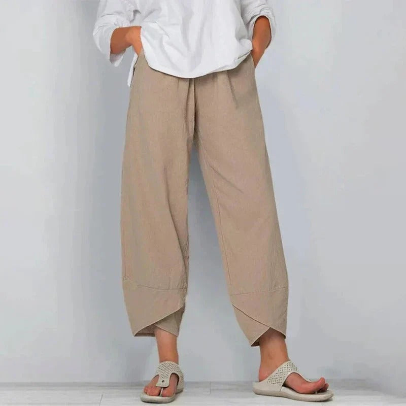 Elodie | Relaxed Cropped Summer Trousers