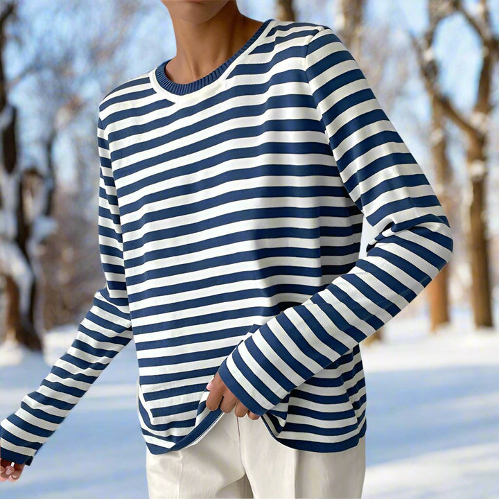 Camilla | Women Spring Long Sleeve Striped Top