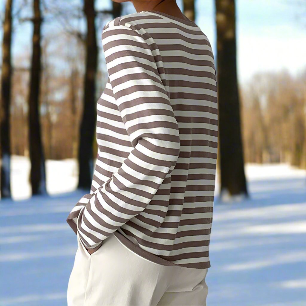 Camilla | Women Spring Long Sleeve Striped Top