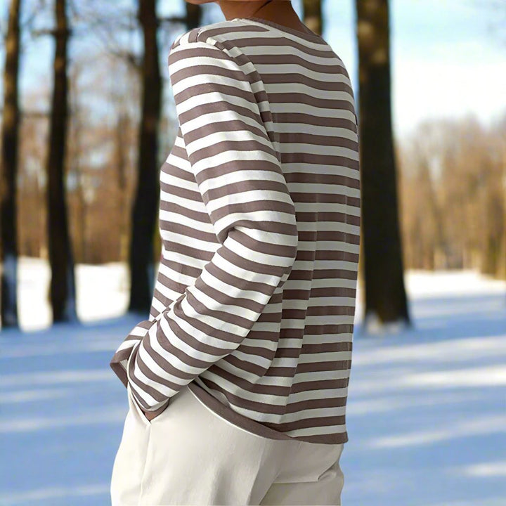 Camilla | Women Spring Long Sleeve Striped Top