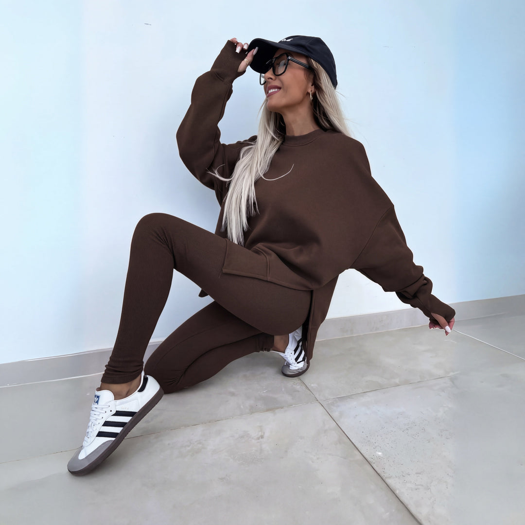 Nerina | Relaxed Sweatshirt & Trouser Set