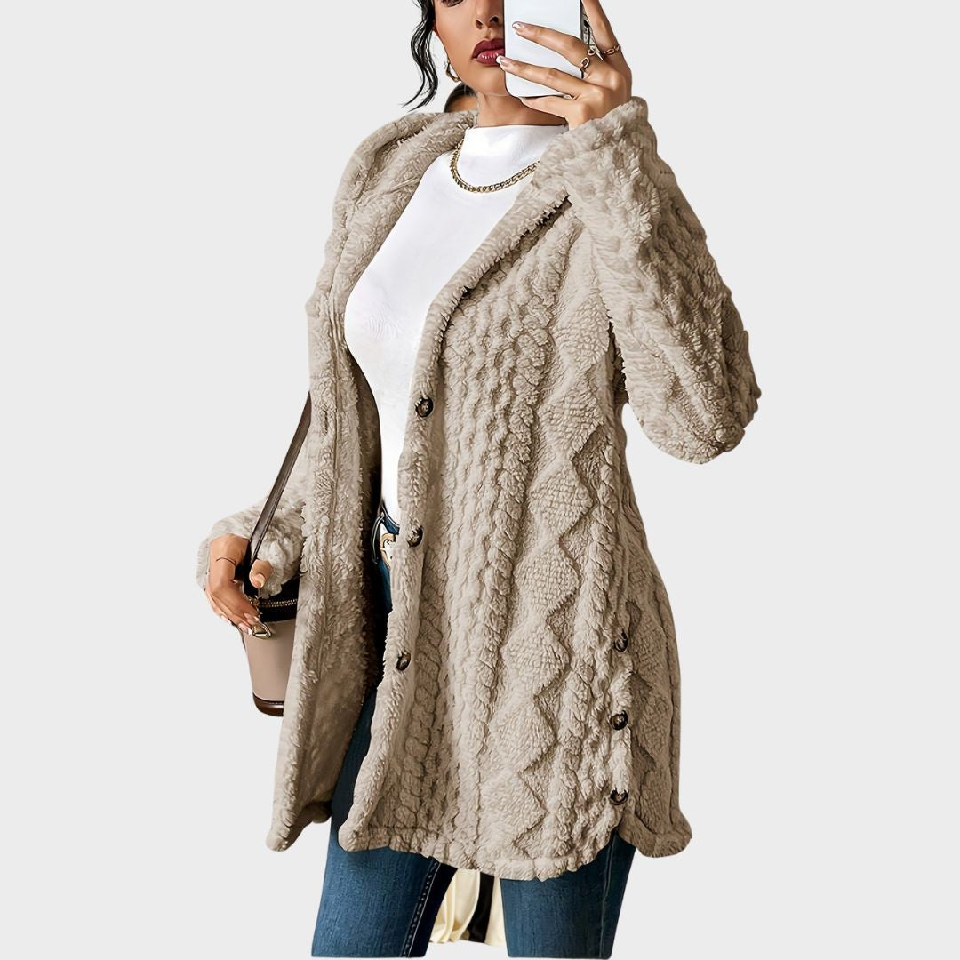 Lucille | Plush Hooded Cardigan