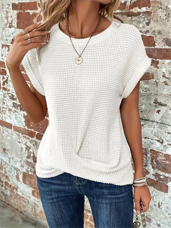 Sylana | Waffle Knit Casual Tee