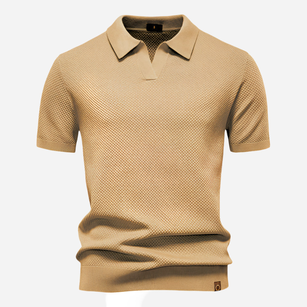 Marcus | Men's Short Sleeve Knit Polo Shirt