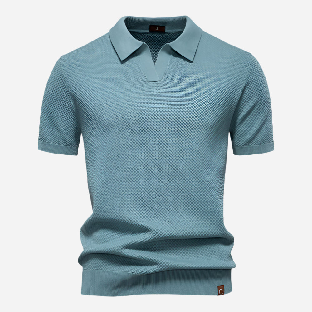Marcus | Men's Short Sleeve Knit Polo Shirt