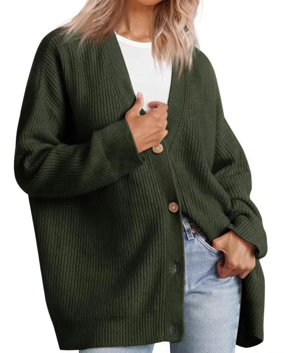 Women’s Winter Button Up Casual Knit Cardigan
