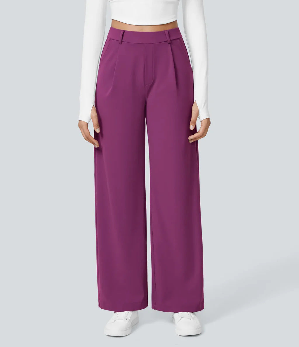 Celeste | High-Waist Straight-Leg Trousers