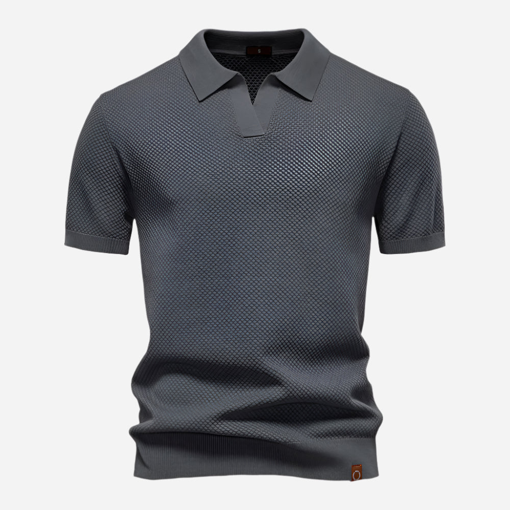 Marcus | Men's Short Sleeve Knit Polo Shirt
