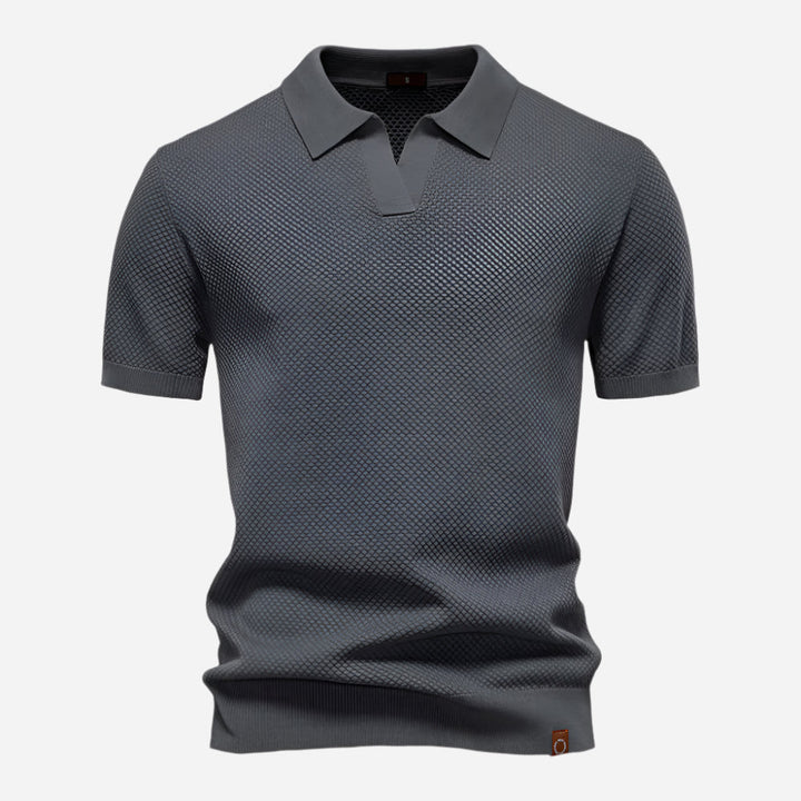 Marcus | Men's Short Sleeve Knit Polo Shirt