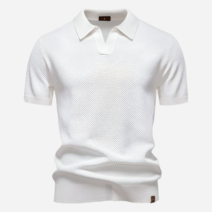 Marcus | Men's Short Sleeve Knit Polo Shirt