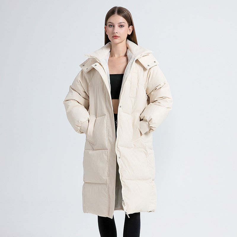 Nadia | Long Hooded Puffer Coat