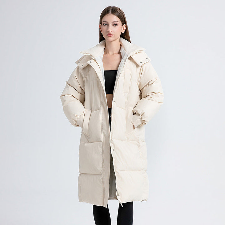 Nadia | Long Hooded Puffer Coat
