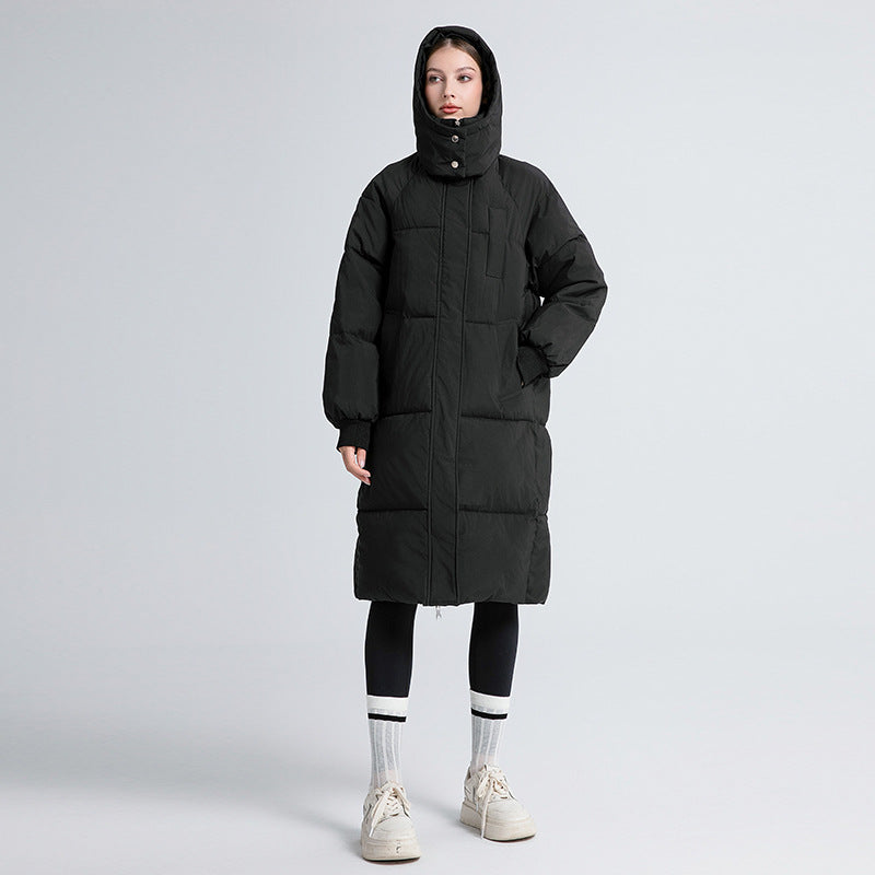 Nadia | Long Hooded Puffer Coat