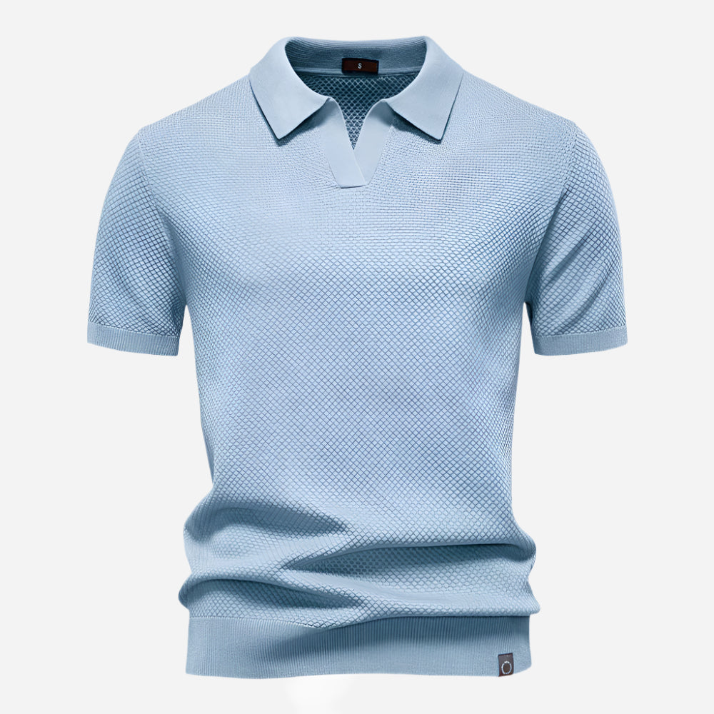 Marcus | Men's Short Sleeve Knit Polo Shirt