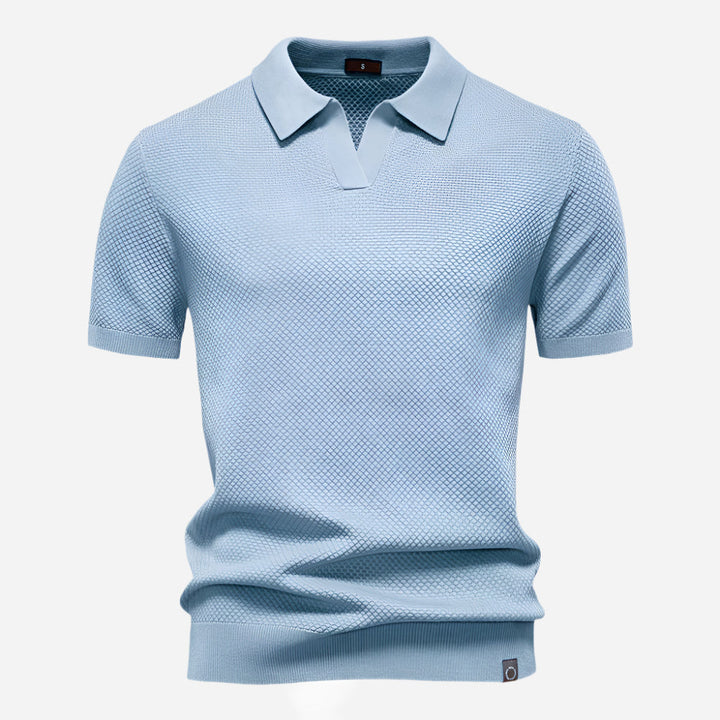 Marcus | Men's Short Sleeve Knit Polo Shirt