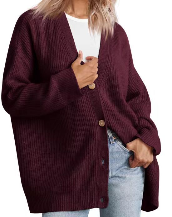 Women’s Winter Button Up Casual Knit Cardigan