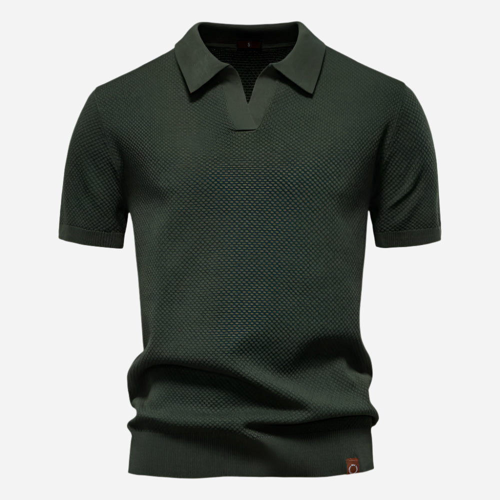 Marcus | Men's Short Sleeve Knit Polo Shirt