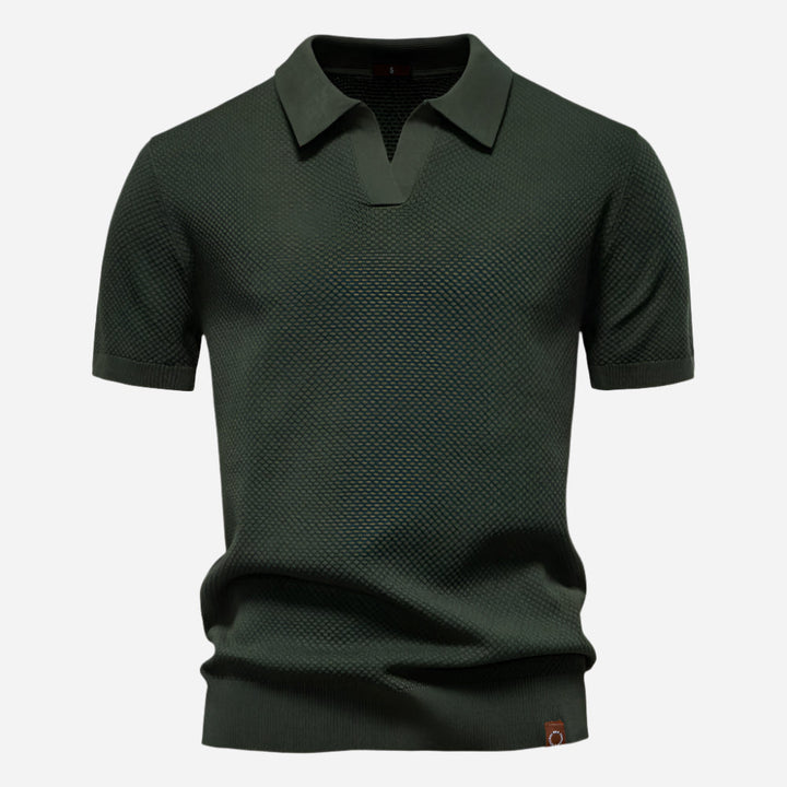 Marcus | Men's Short Sleeve Knit Polo Shirt