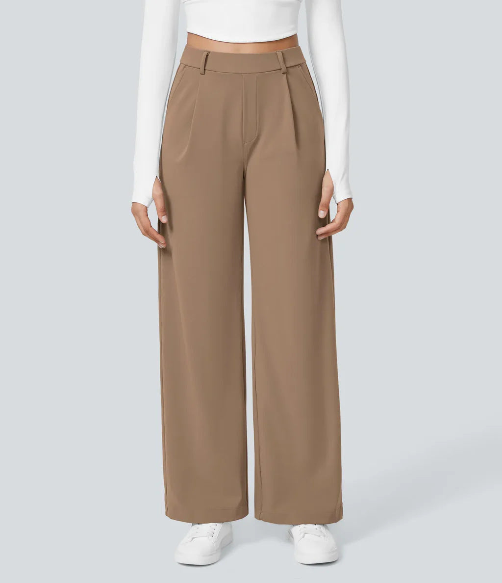 Celeste | High-Waist Straight-Leg Trousers