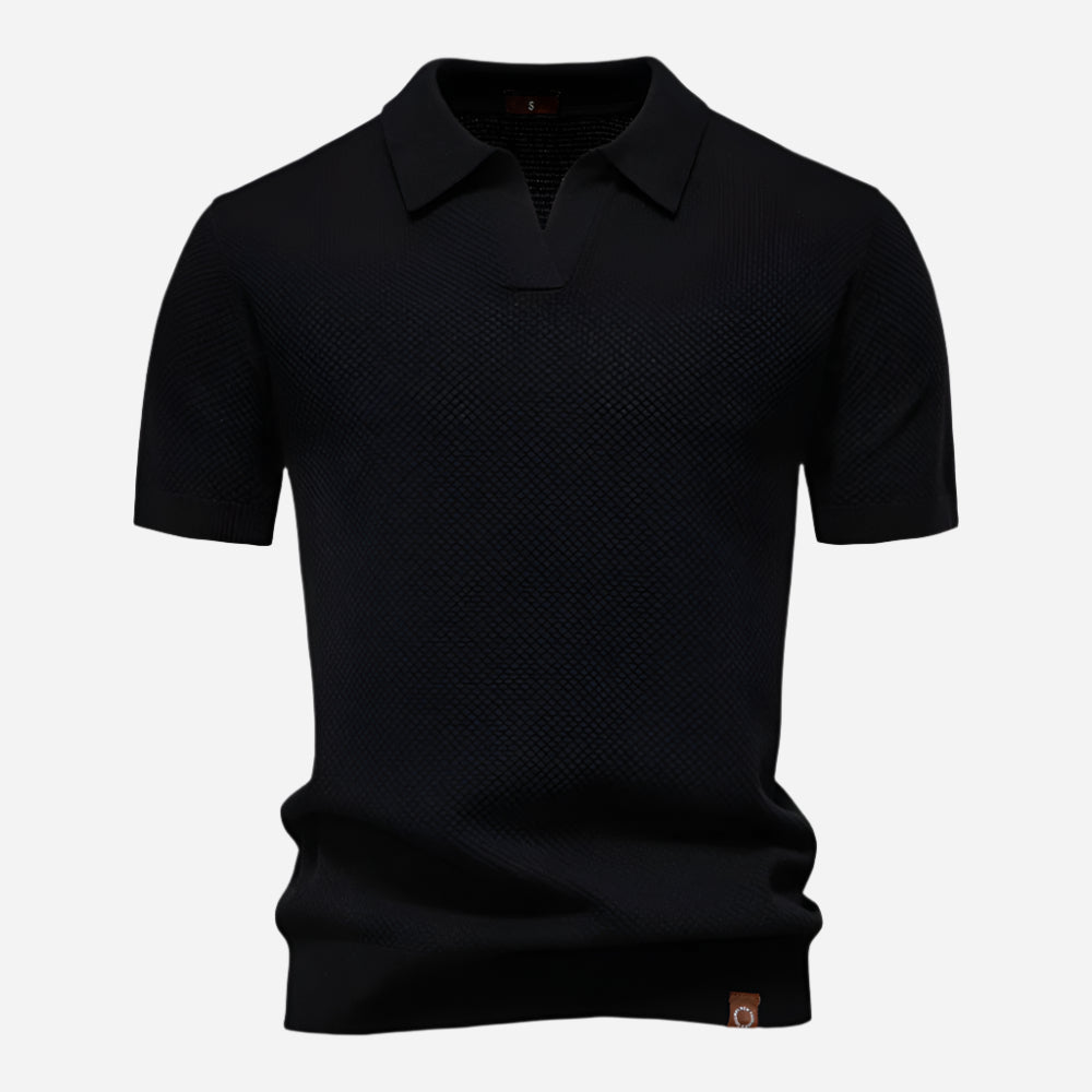 Marcus | Men's Short Sleeve Knit Polo Shirt
