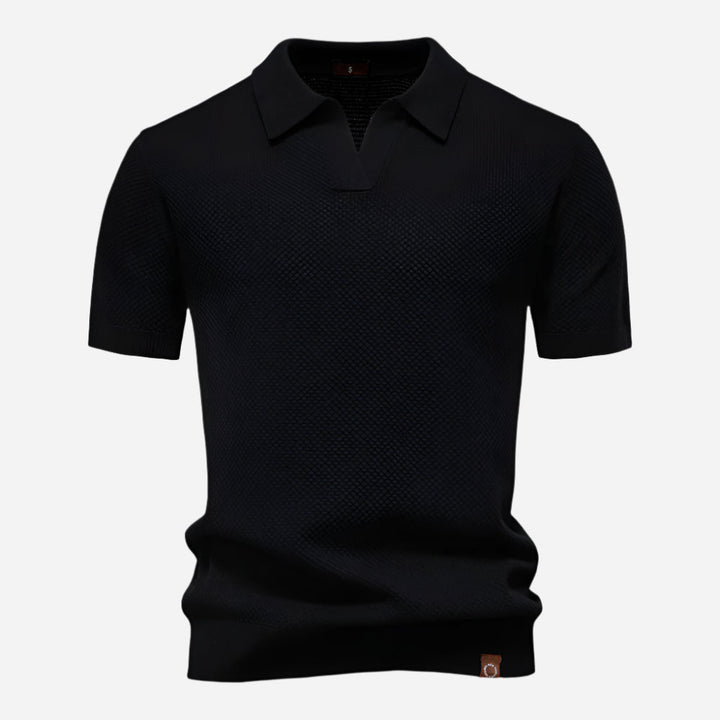 Marcus | Men's Short Sleeve Knit Polo Shirt