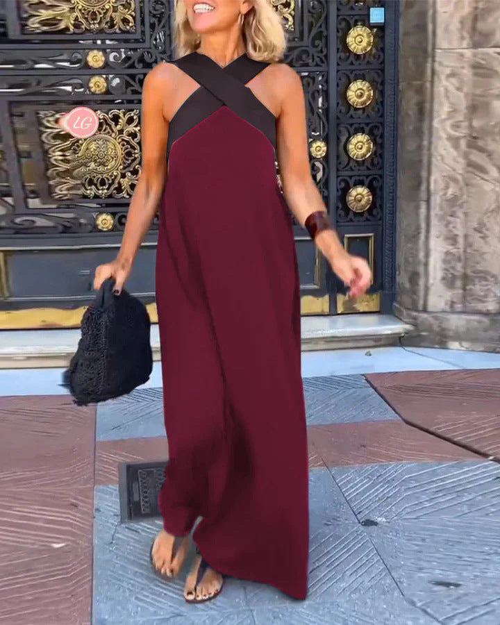 Amara | Cross-Neck Relaxed Summer Dress