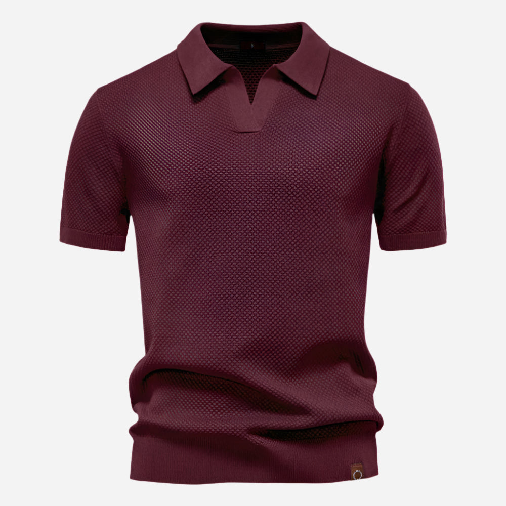 Marcus | Men's Short Sleeve Knit Polo Shirt