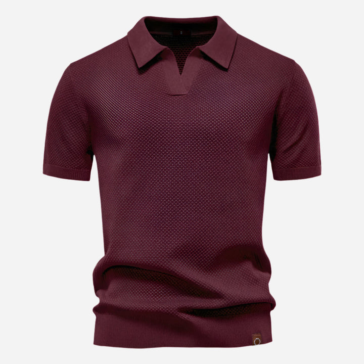 Marcus | Men's Short Sleeve Knit Polo Shirt