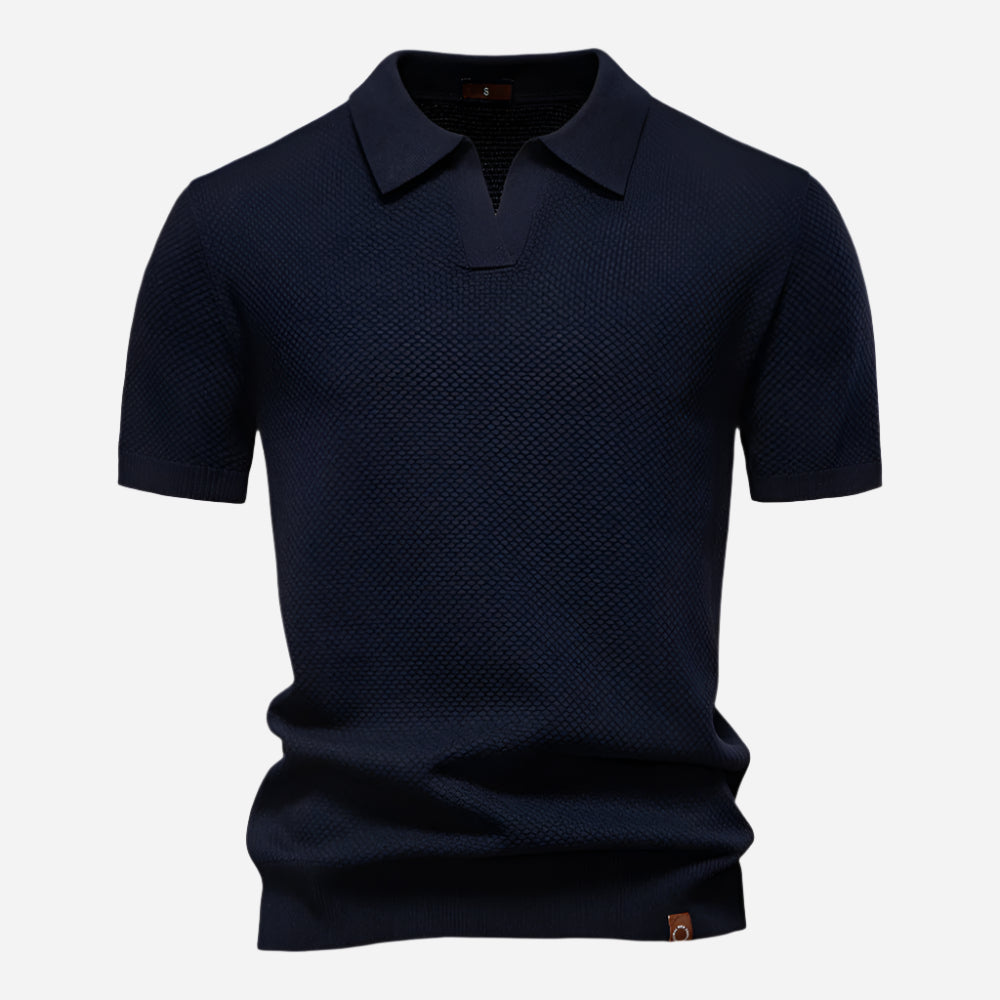 Marcus | Men's Short Sleeve Knit Polo Shirt