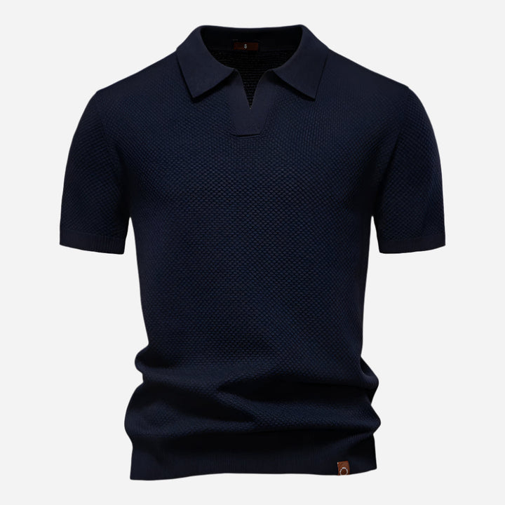 Marcus | Men's Short Sleeve Knit Polo Shirt
