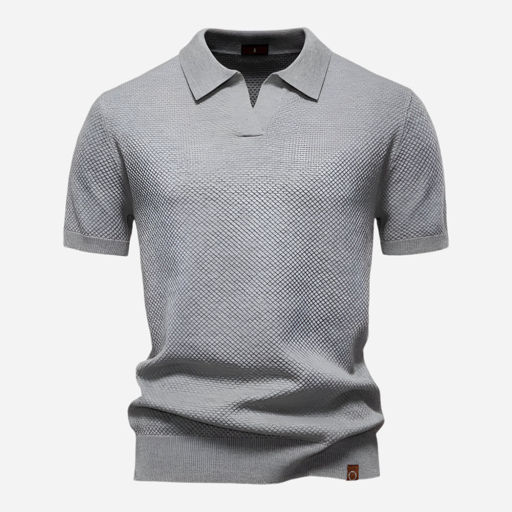Marcus | Men's Short Sleeve Knit Polo Shirt